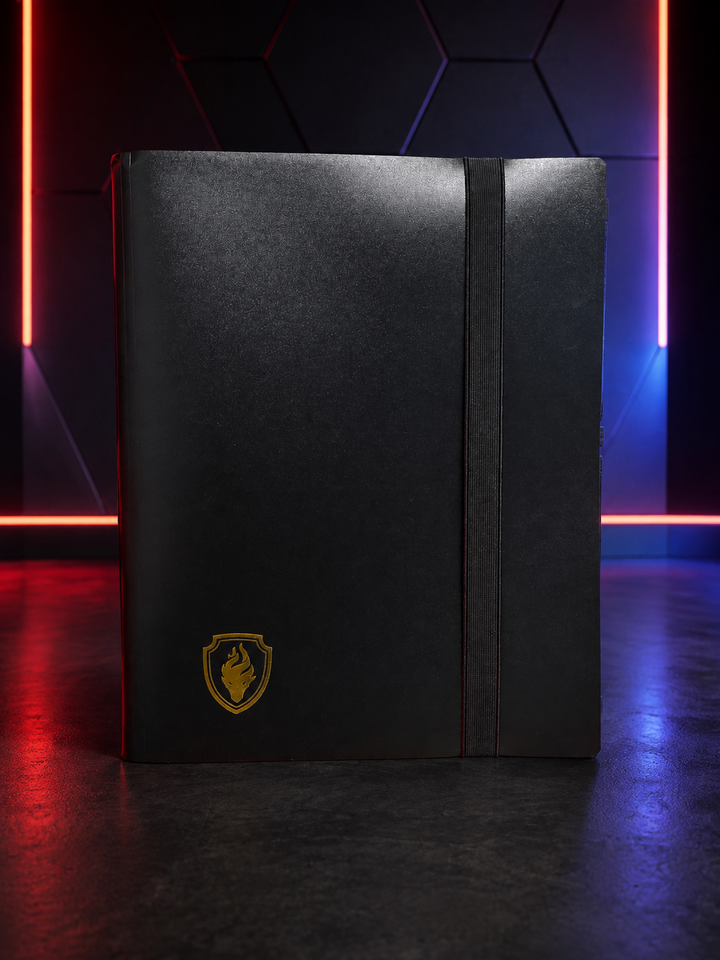 Fabmaker 9-Pocket Trading Card Binder – 396 Pockets, Black