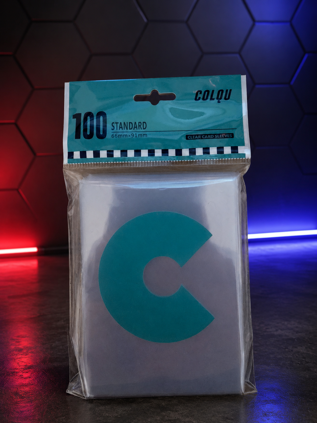 COLQU Clear Card Sleeves for Trading Cards