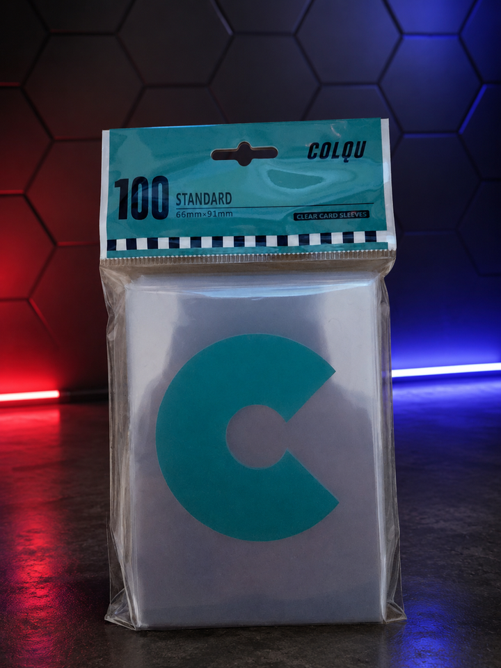 COLQU Clear Card Sleeves for Trading Cards